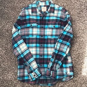 Men’s American Eagle blue plaid flannel